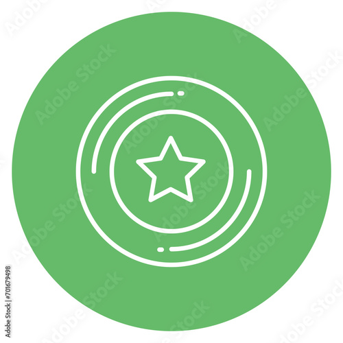 Frisbee Line Icon