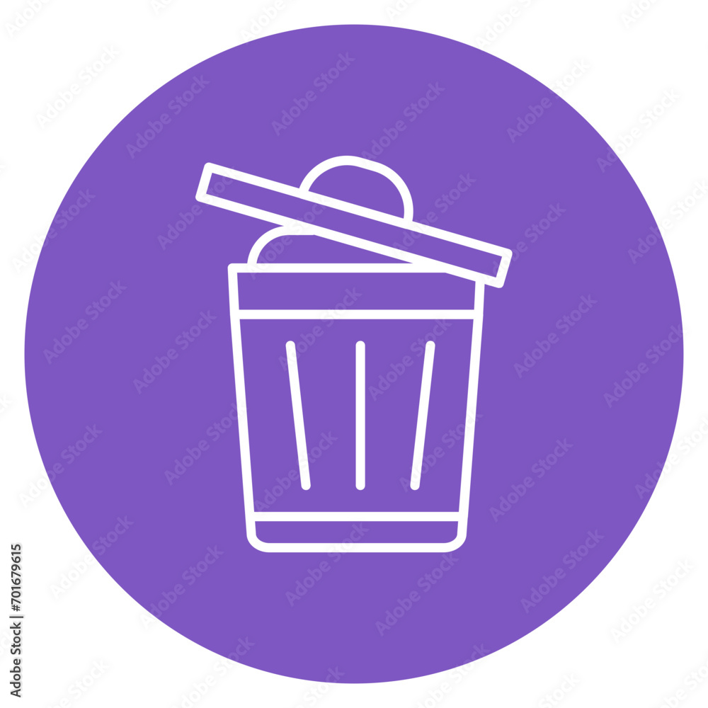 Recycling Bin Line Icon Recycling Bin Line Icon