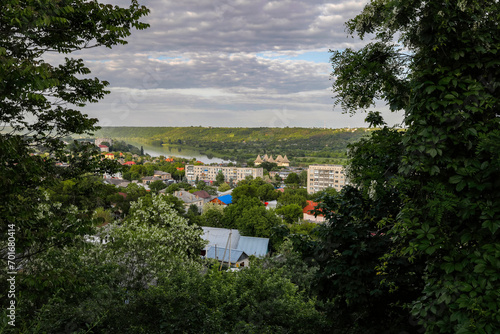 Soroca city along the Dniestr river, Moldova photo