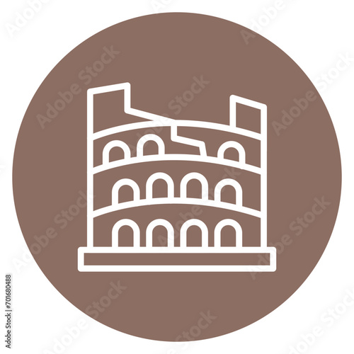 Colosseum Line Icon