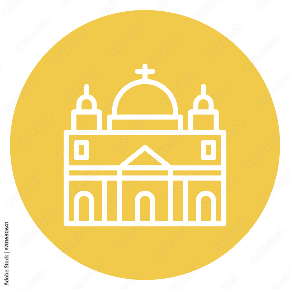 Vatican City Line Icon Vatican City Line Icon
