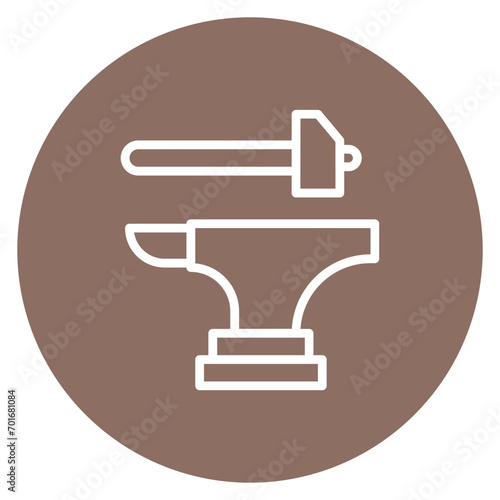 Anvil Shoot Line Icon