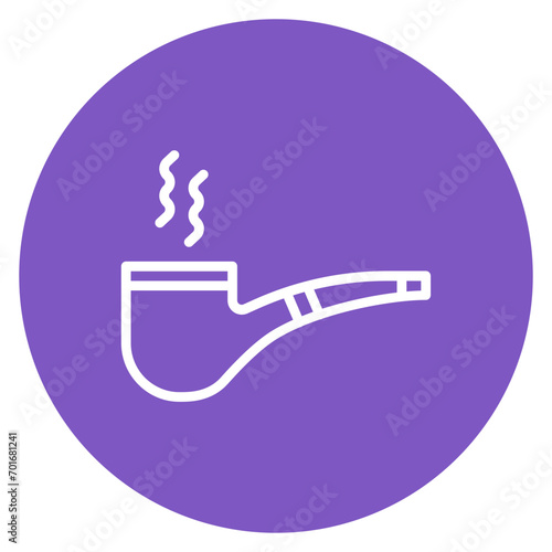 Pipe Tobacco Line Icon