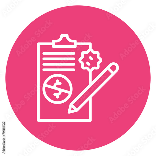 Dirty Contract Line Icon