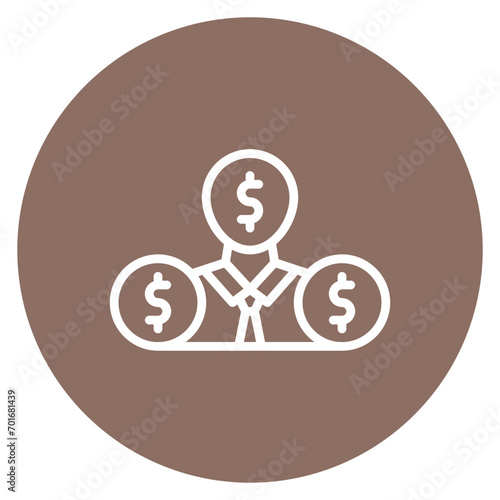 Corrupt Businessman Line Icon