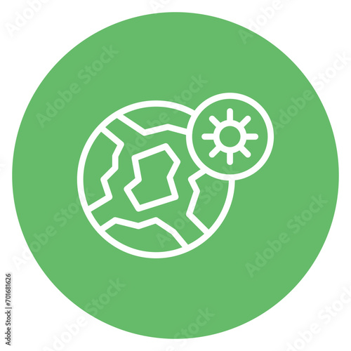 Pandemic Globe Line Icon
