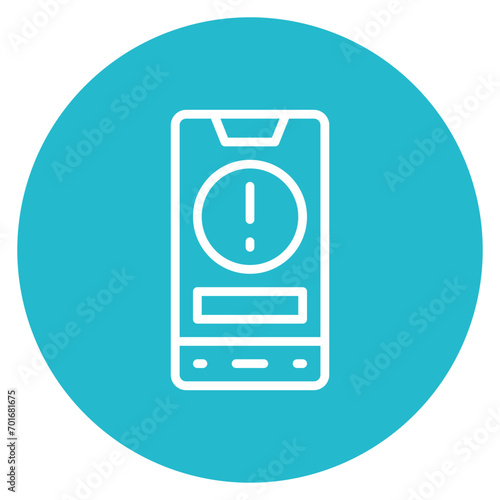 Outbreak Alert Line Icon