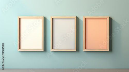 empty frame small wall art mock up, colorful, tan and light blue, high quality --ar 16:9 --v 5.2 Job ID: 201e42ea-7bee-4ed9-a61a-e4adea74180a