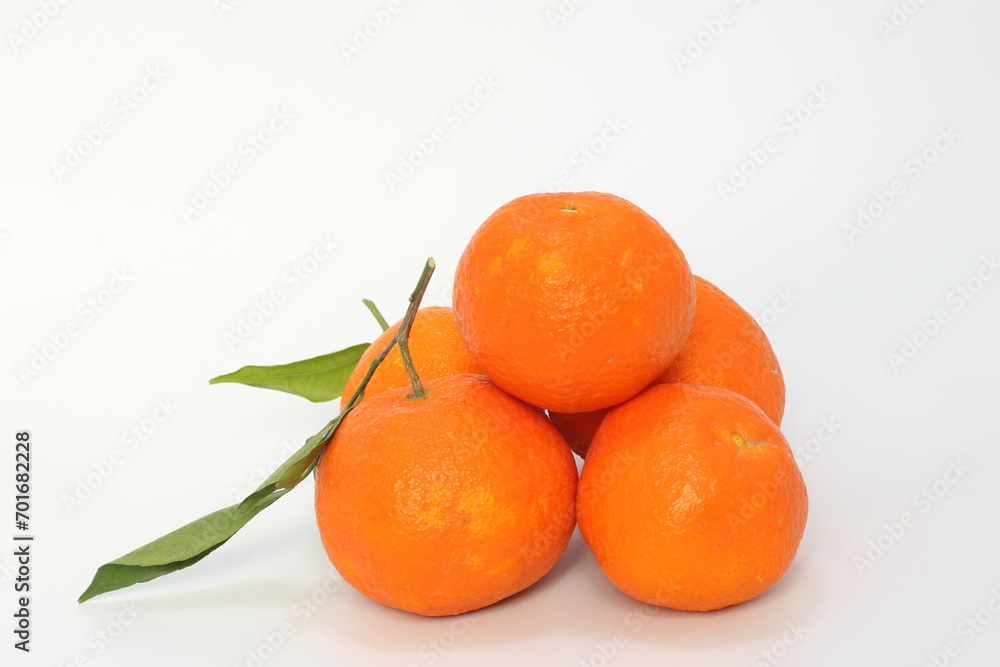 isolated king tangerines on white background isolated king tangerines on white background