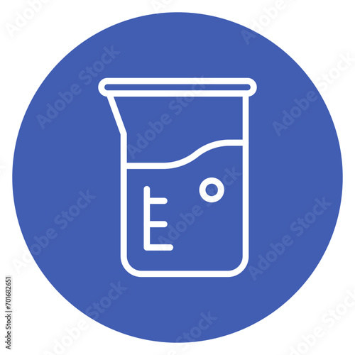 Graduated Cylinder Line Icon