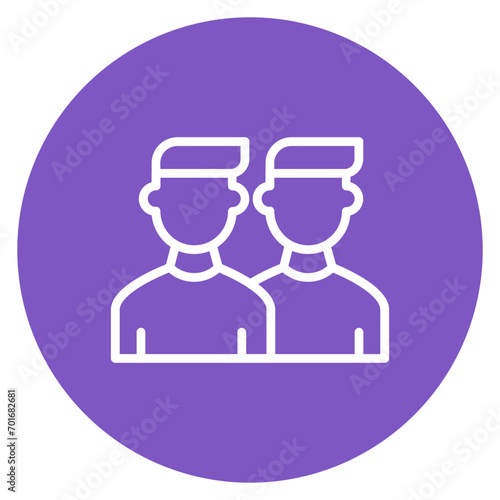 Squad Line Icon