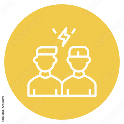 Quarrel Line Icon