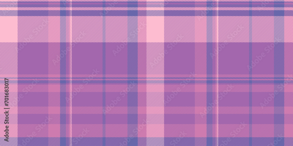 Morado vector background fabric, wallpaper seamless check plaid. Mat textile tartan texture pattern in purple and pink colors. Morado vector background fabric, wallpaper seamless check plaid. Mat textile tartan texture pattern in purple and pink colors.