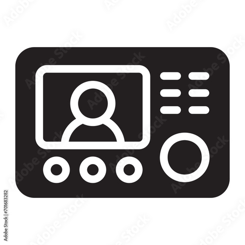 intercom glyph icon