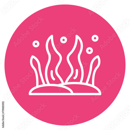 Seaweed Line Icon