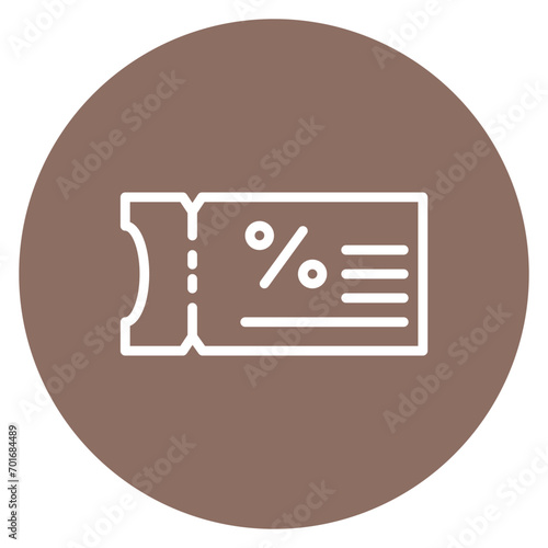 Discount Coupons Line Icon