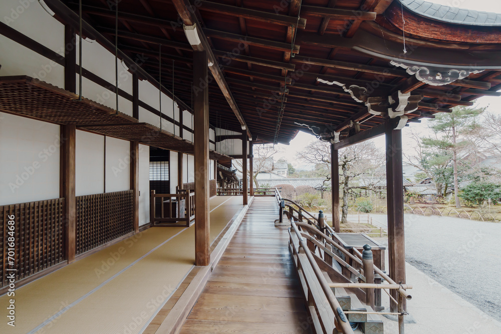 京都の天龍寺の庭園 京都の天龍寺の庭園
