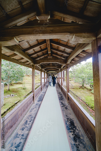 京都の天龍寺の庭園