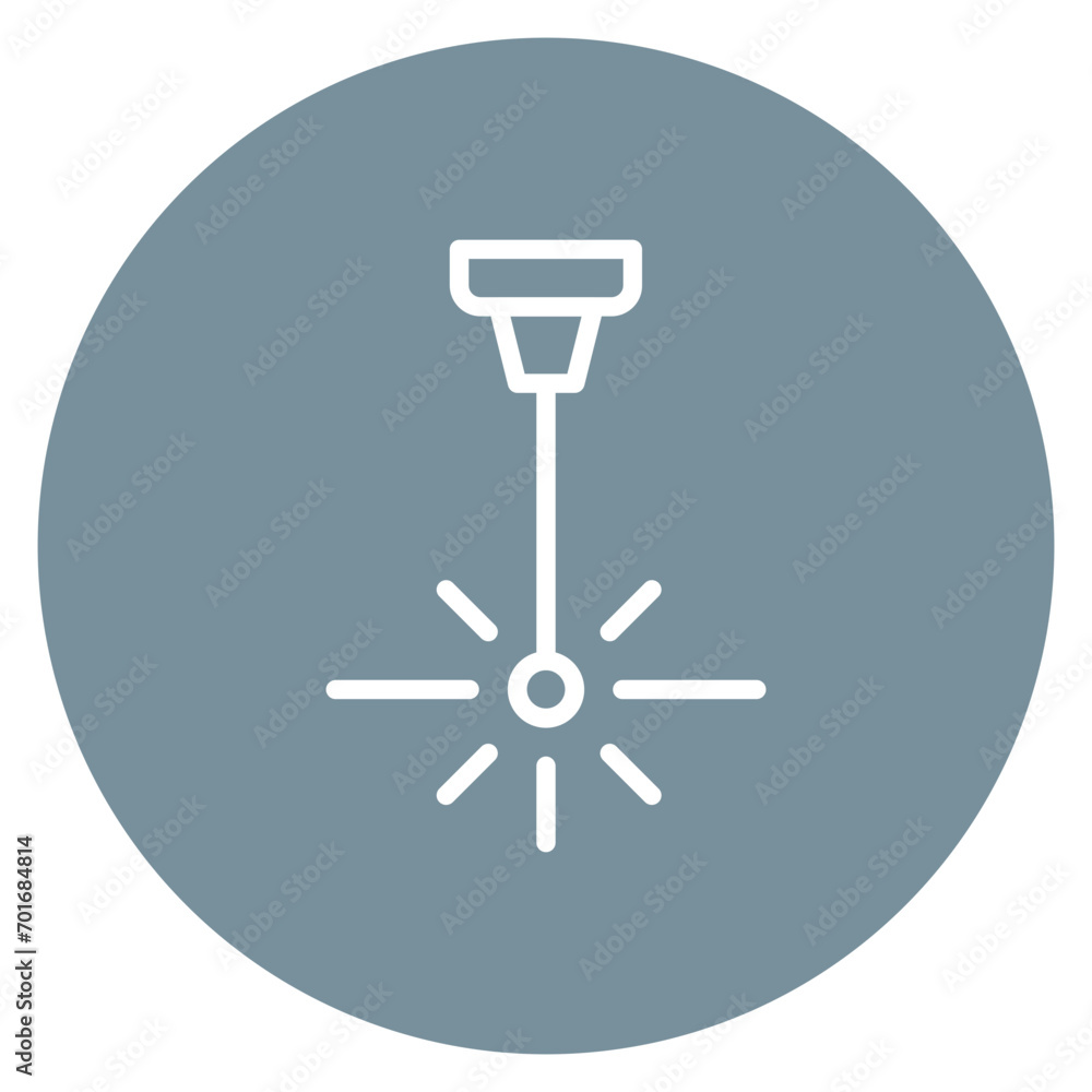Laser Beam Line Icon Laser Beam Line Icon