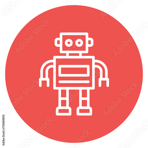 Robot Line Icon