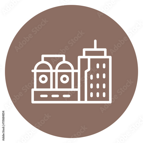 Refinery Line Icon