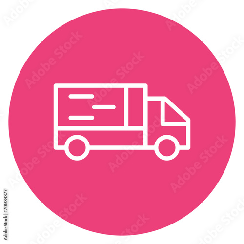 Truck Line Icon