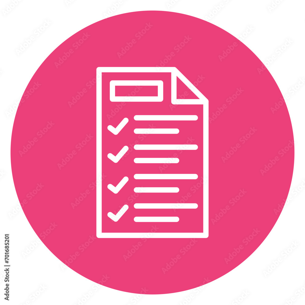Checklist Line Icon Checklist Line Icon