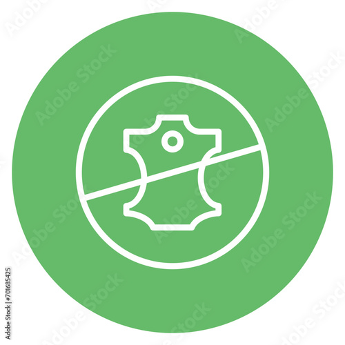 No Leather Line Icon
