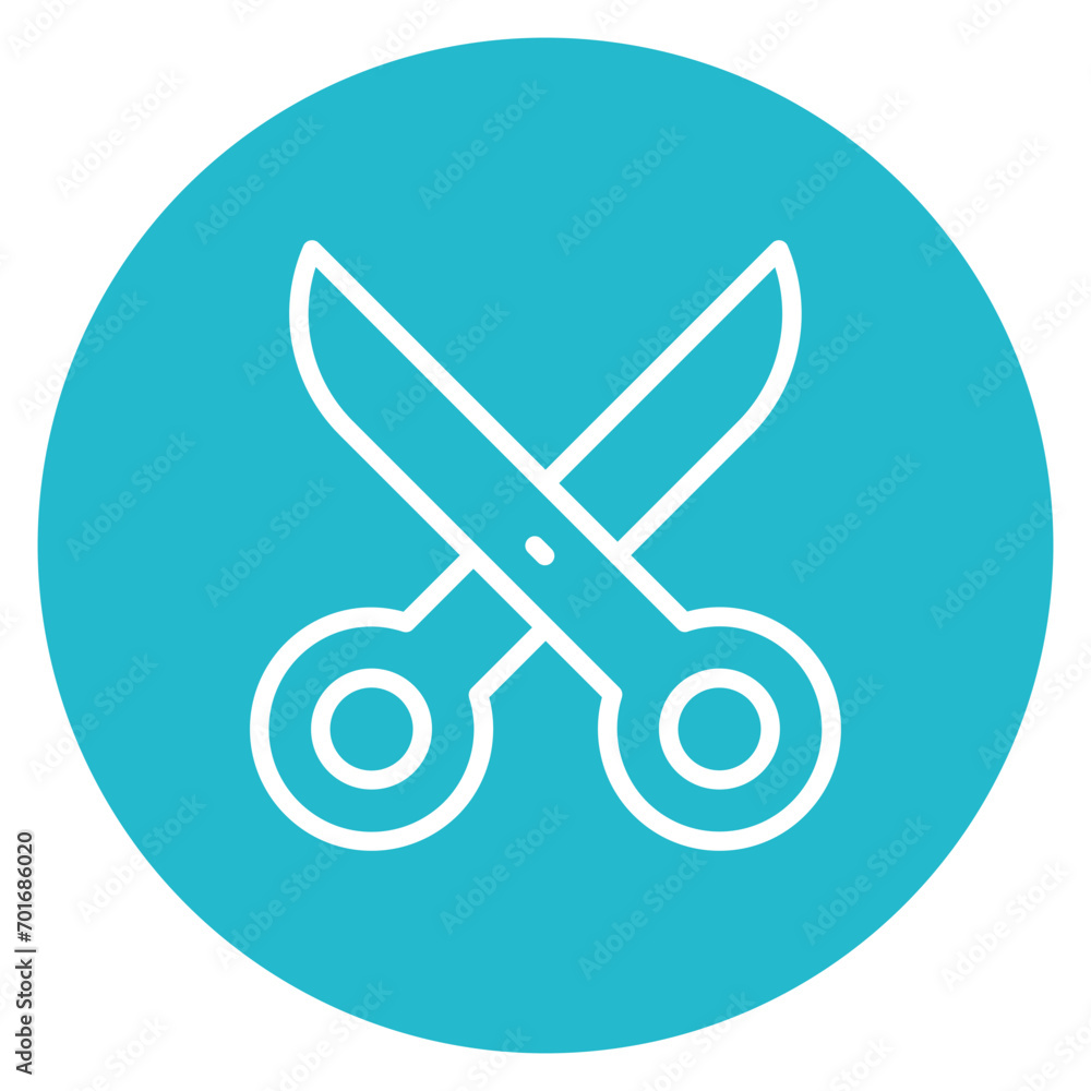 Scissor icon vector image. Can be used for Art and Craft Supplies. Scissor icon vector image. Can be used for Art and Craft Supplies.