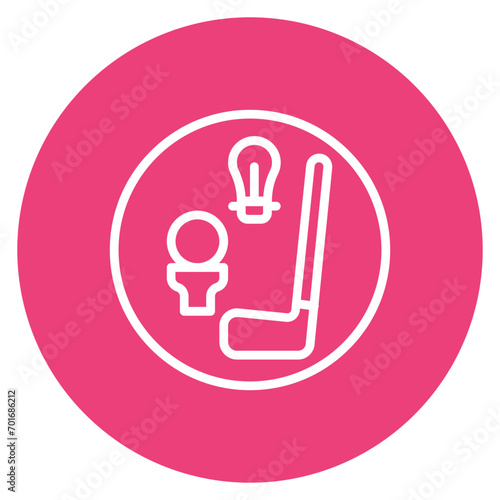 Golfing Tips icon vector image. Can be used for Golf.