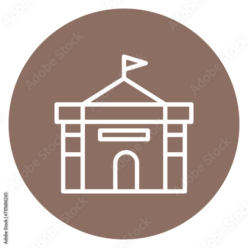Local Accommodation icon vector image. Can be used for Golf.