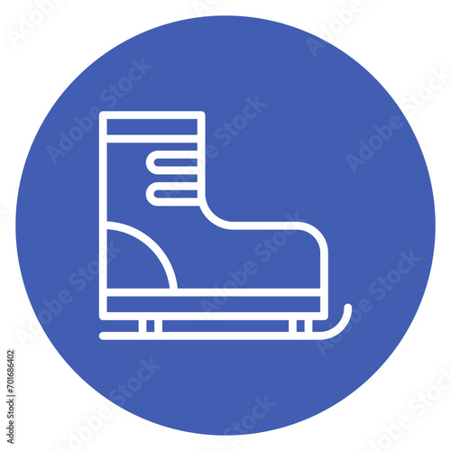 Ski Boots icon vector image. Can be used for Ski Resort.