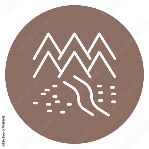 Terrain Park icon vector image. Can be used for Ski Resort.
