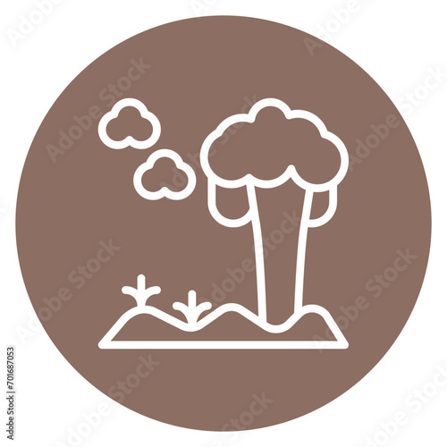 Savana icon vector image. Can be used for Rainforest.