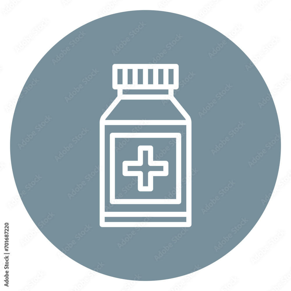 Medicine Bottle icon vector image. Can be used for Nursing. Medicine Bottle icon vector image. Can be used for Nursing.
