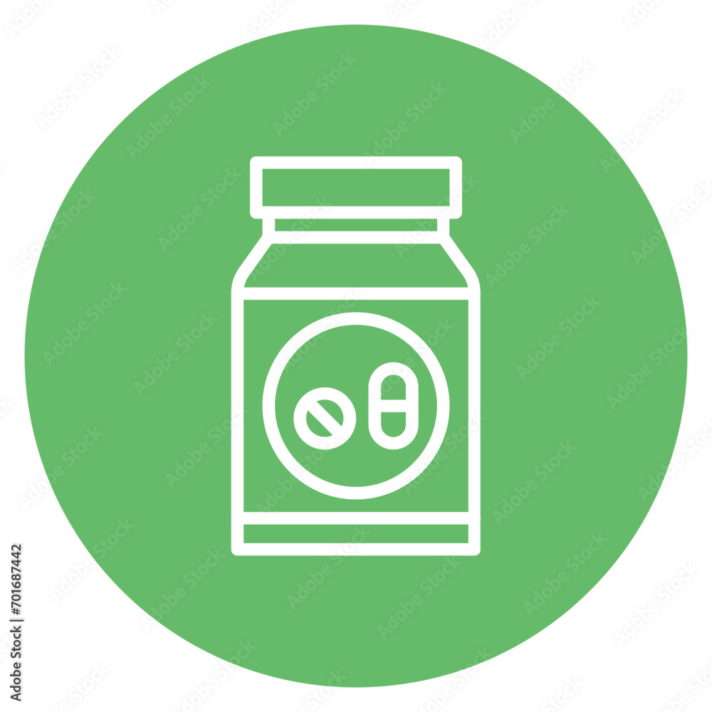Pill Bottle icon vector image. Can be used for Nursing. Pill Bottle icon vector image. Can be used for Nursing.