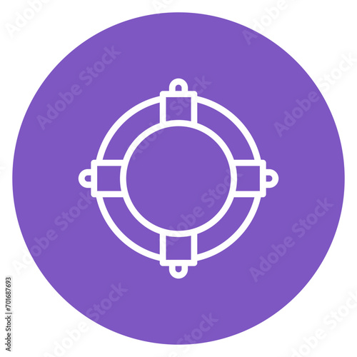 Life Preserver icon vector image. Can be used for Public Services.