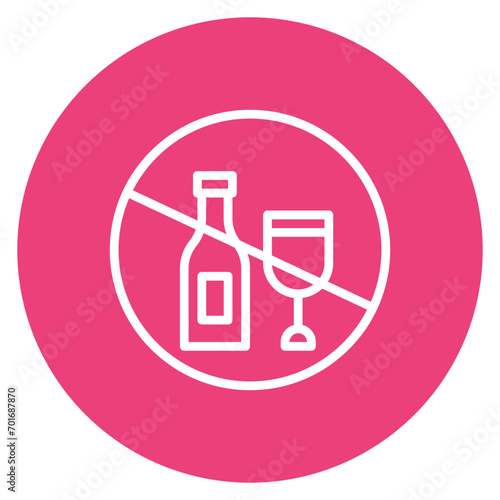 Sober icon vector image. Can be used for Addiction.