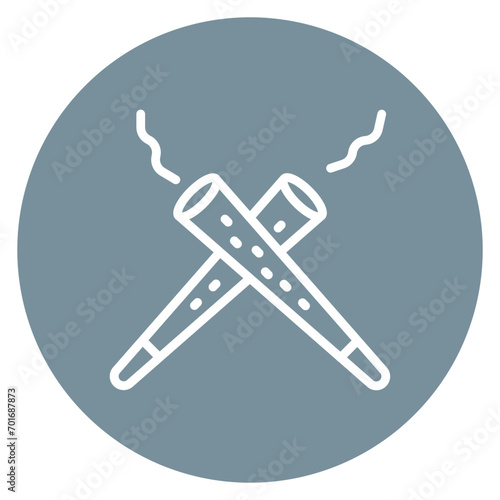 Spliff icon vector image. Can be used for Addiction.