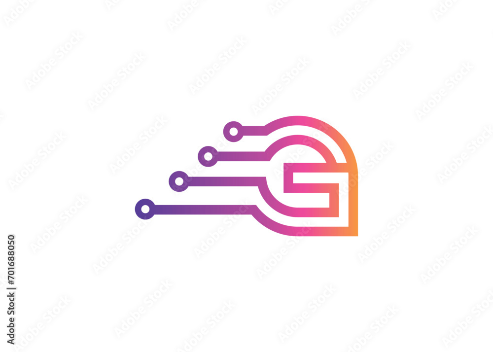 Letter G Technology vector monogram logo design template. Letter G molecule, Science and Bio technology Vector logo Letter G Technology vector monogram logo design template. Letter G molecule, Science and Bio technology Vector logo