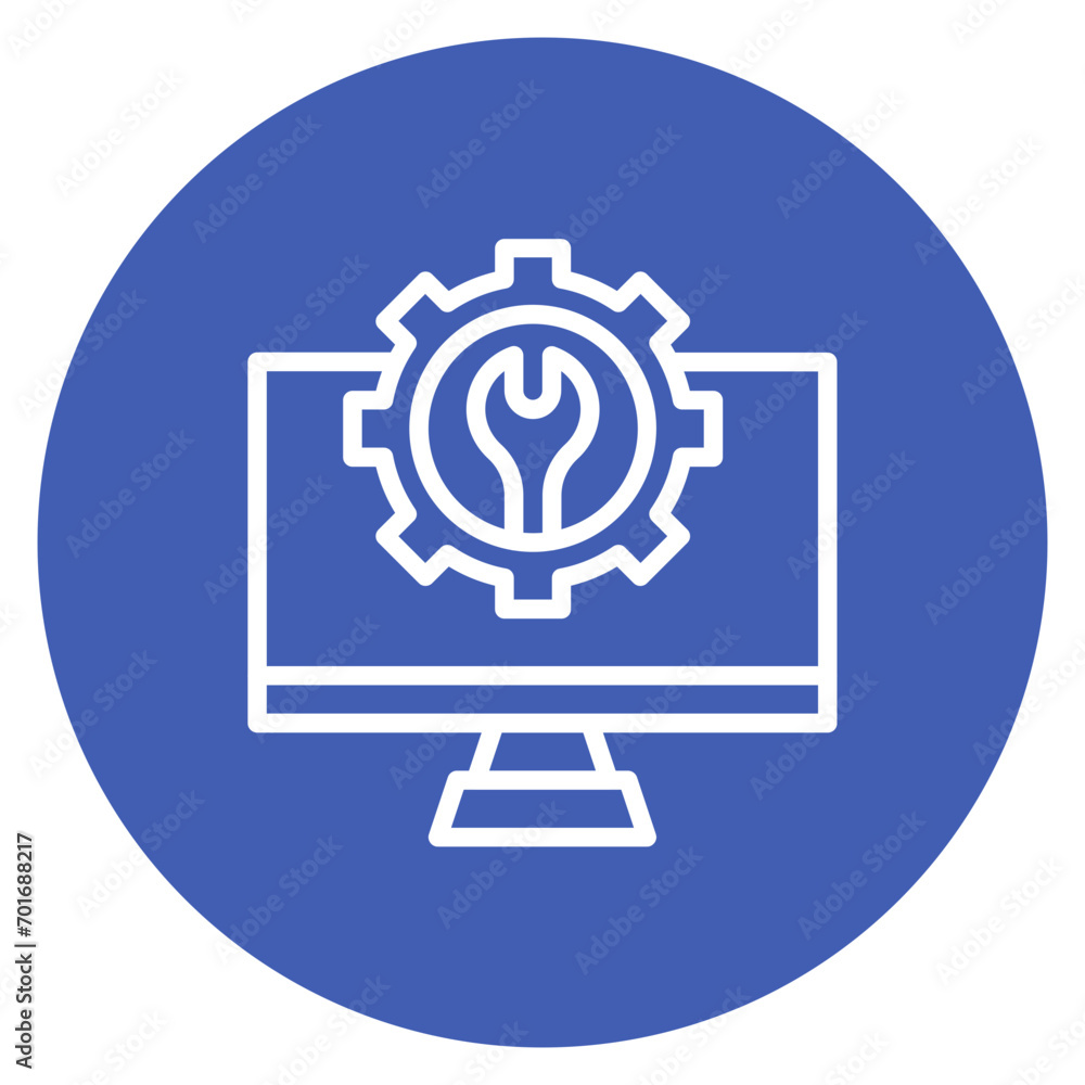 Repair System icon vector image. Can be used for Cyberpunk. Repair System icon vector image. Can be used for Cyberpunk.