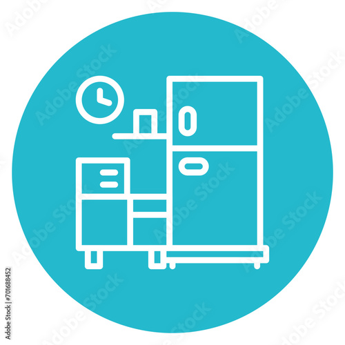 Pantry icon vector image. Can be used for Coworking Space.