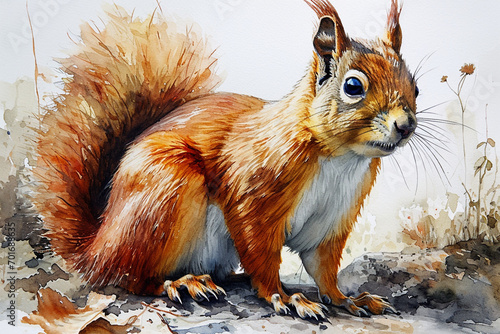 painting of a squirrel