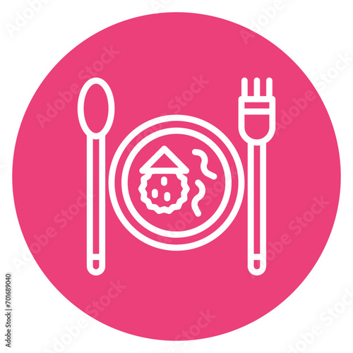 Lunch icon vector image. Can be used for Bar.