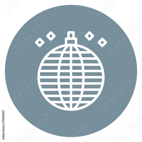 Mirror Ball icon vector image. Can be used for Bar.