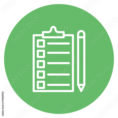 Orders List icon vector image. Can be used for Bar.