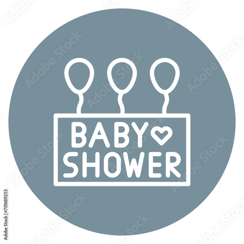 Baby shower icon vector image. Can be used for Maternity.