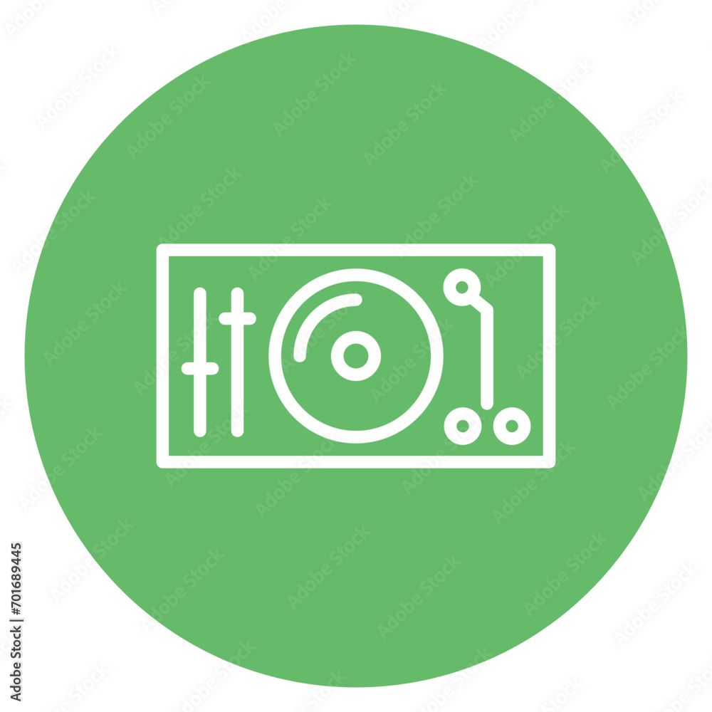 Dj Turntable icon vector image. Can be used for Artist Studio. Dj Turntable icon vector image. Can be used for Artist Studio.