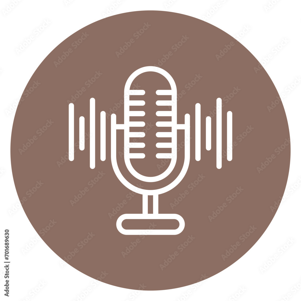 Podcast icon vector image. Can be used for Artist Studio. Podcast icon vector image. Can be used for Artist Studio.