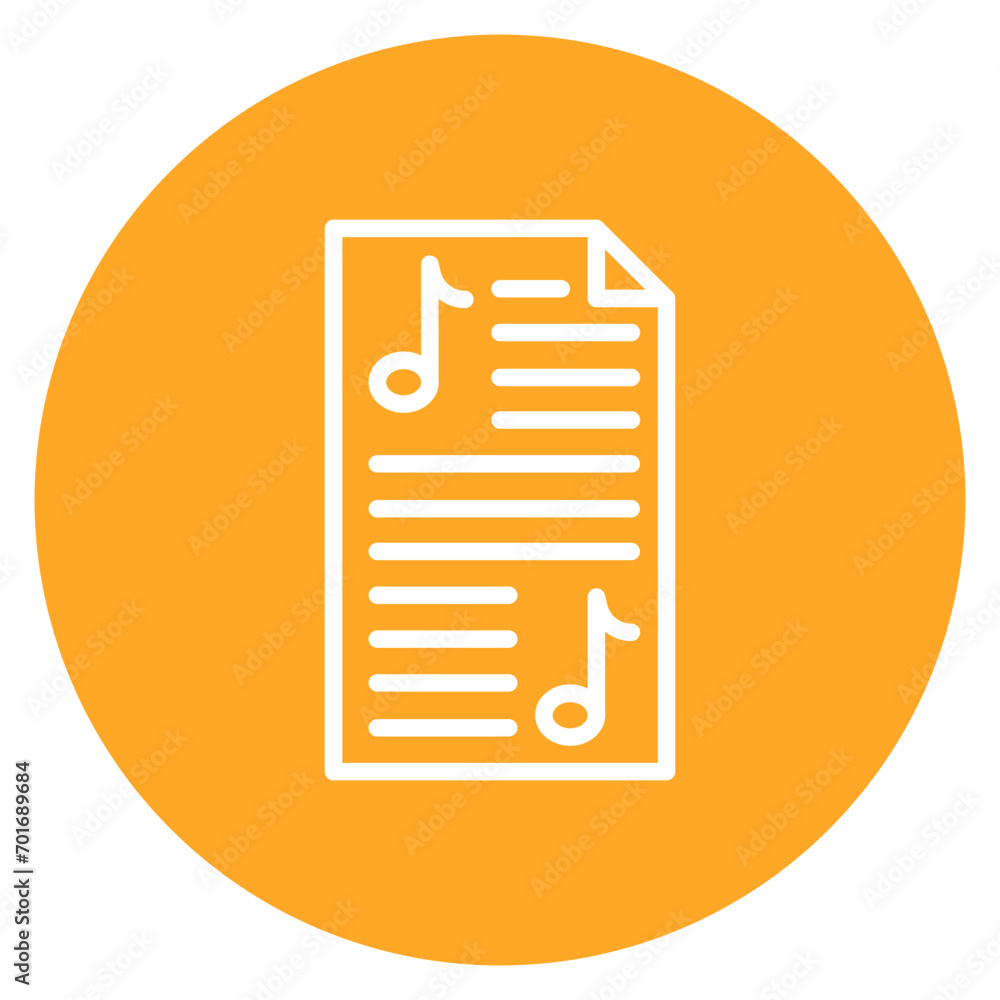 Music Sheet icon vector image. Can be used for Artist Studio. Music Sheet icon vector image. Can be used for Artist Studio.